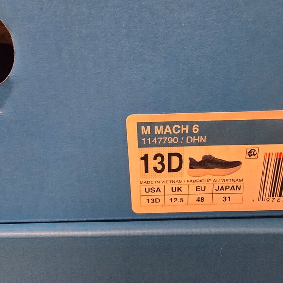 Men's HOKA Mach 6 Road-Running Shoes Lace Up 1147790-DHN Size 13 NEW - Picture 10 of 15